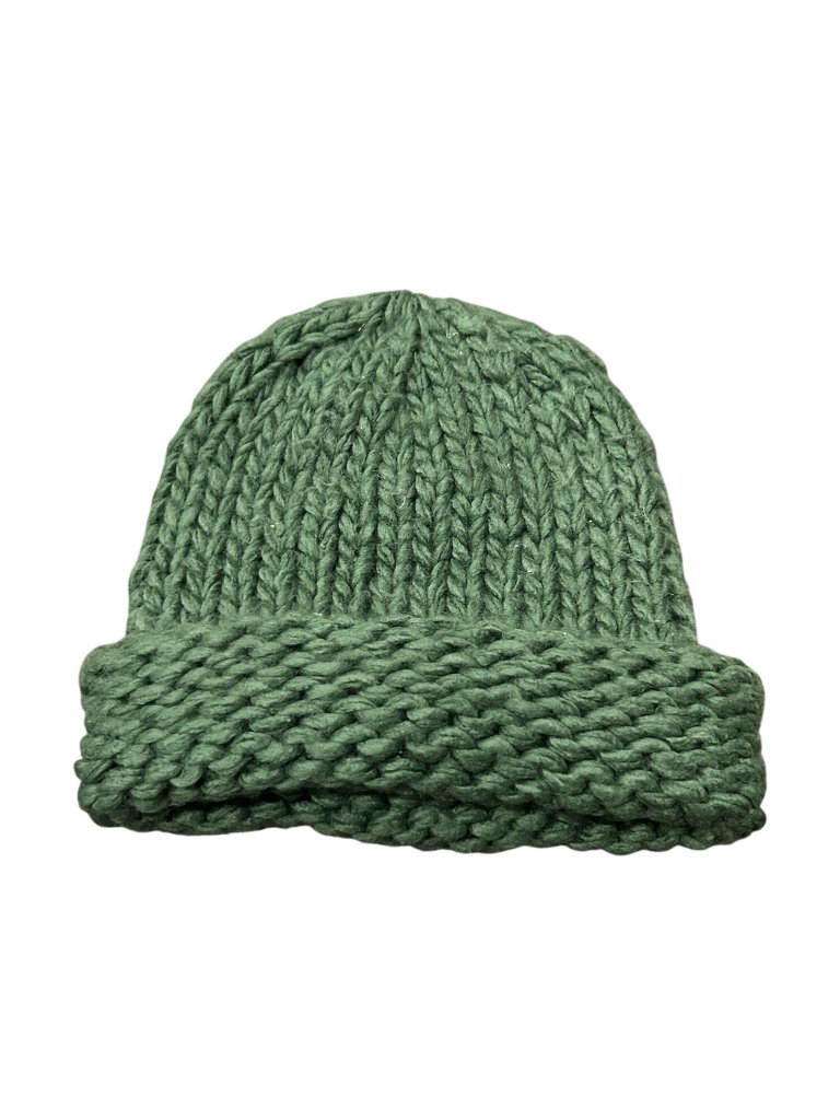 Wild Fable One Size Chunky Knit Green Beanie Goblincore Earth Tones